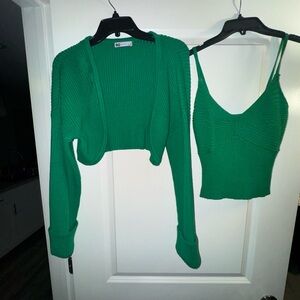 SO Vibrant Green Knit Top
